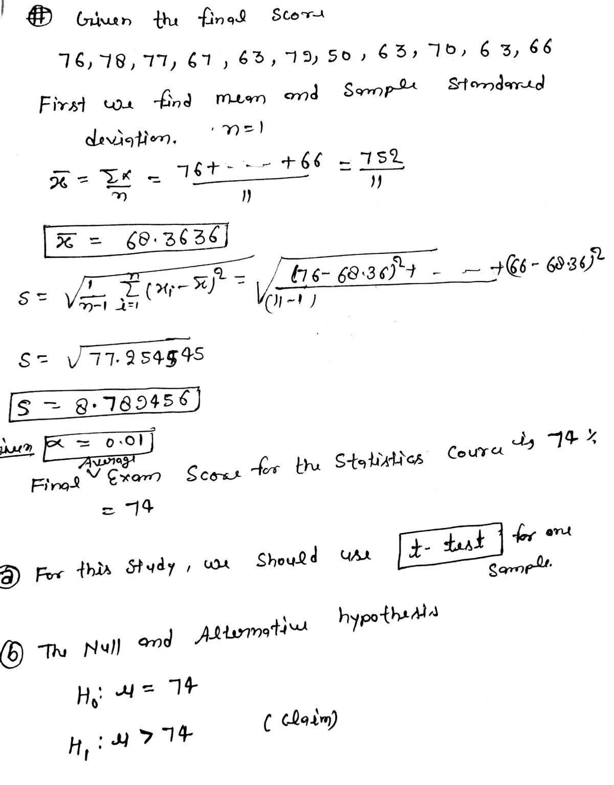 Statistics homework question answer, step 1, image 1